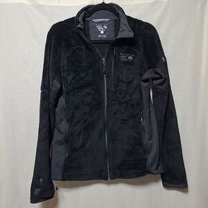 Mountain Hard Wear Monkey Man Fleece Full Zip Jacket Mens Medium Black FLAWED